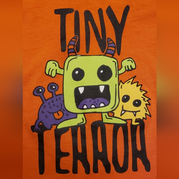 Tiny Terror Kids Orange Shirt Size 2T - Picture 2 of 4